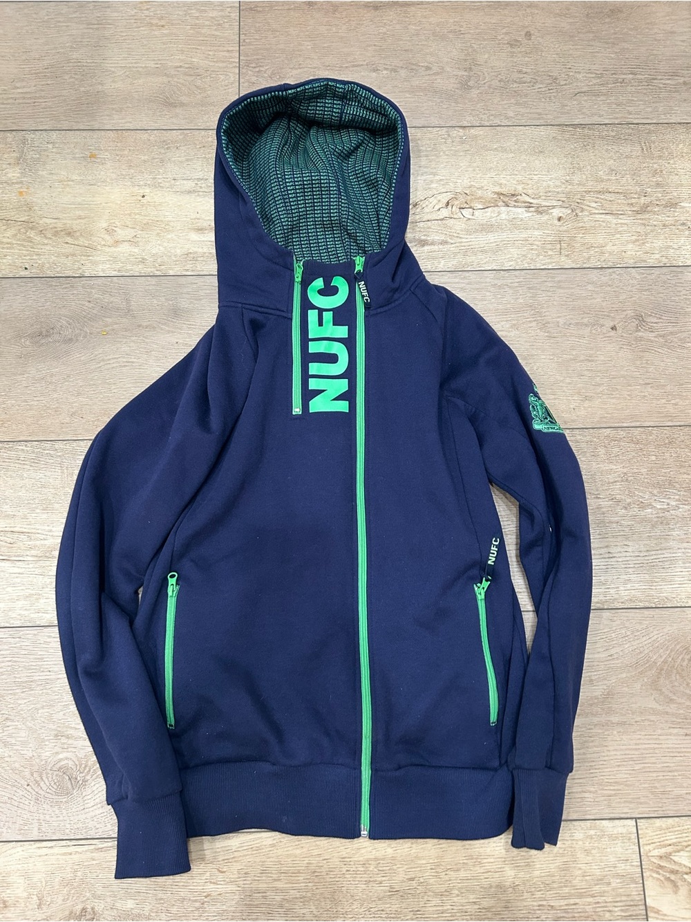 Newcastle United Hoodie Sweatshirt Full Zip Fleece Official Merchandise Size M